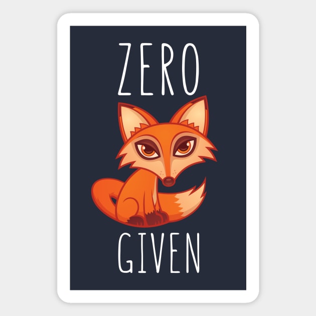 Zero Fox Given Magnet by fizzgig